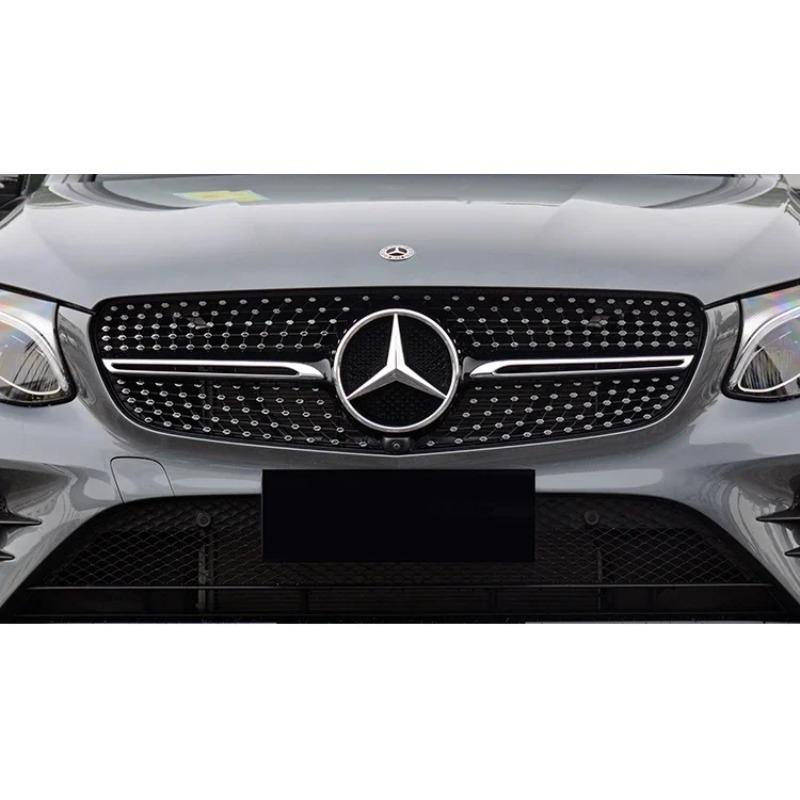 Эмблема логотипа на переднюю часть автомобиля для Mercedes Benz W156 W204 W205 W210 W211 W212 W213 C E Class GLA GLK ML GLC GLE Аксессуары