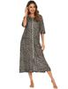 2024 Spring/Summer Comfortable Maternity Nightgown: Casual Loose Fit, Three-Quarter Sleeves, Large Size Pajamas
