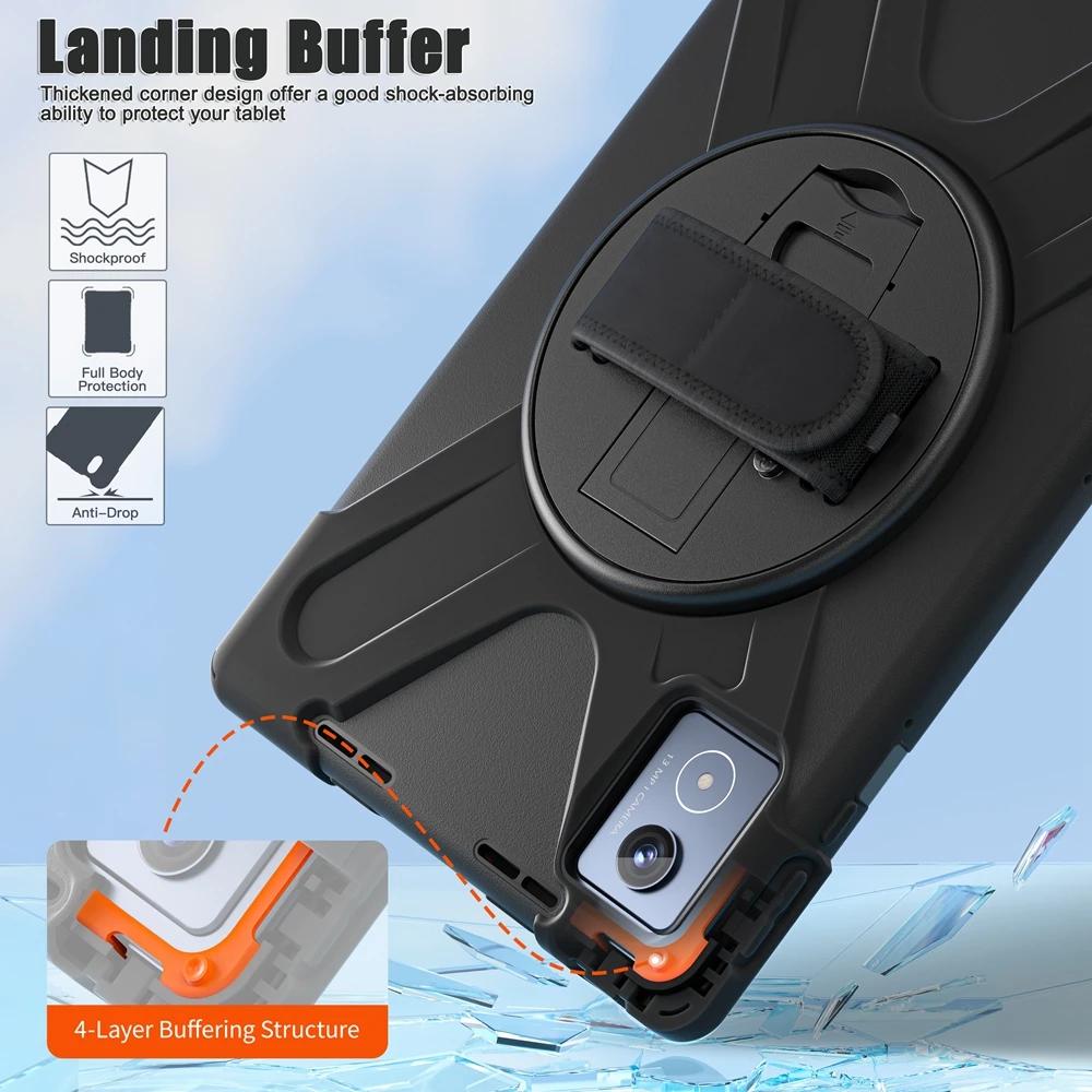 Tablet Cover For Tab K11 Plus 11.45" TB-352FU TB-352XU Case Shockproof Kids Safe PC + Silicon Stand Shoulder Strap