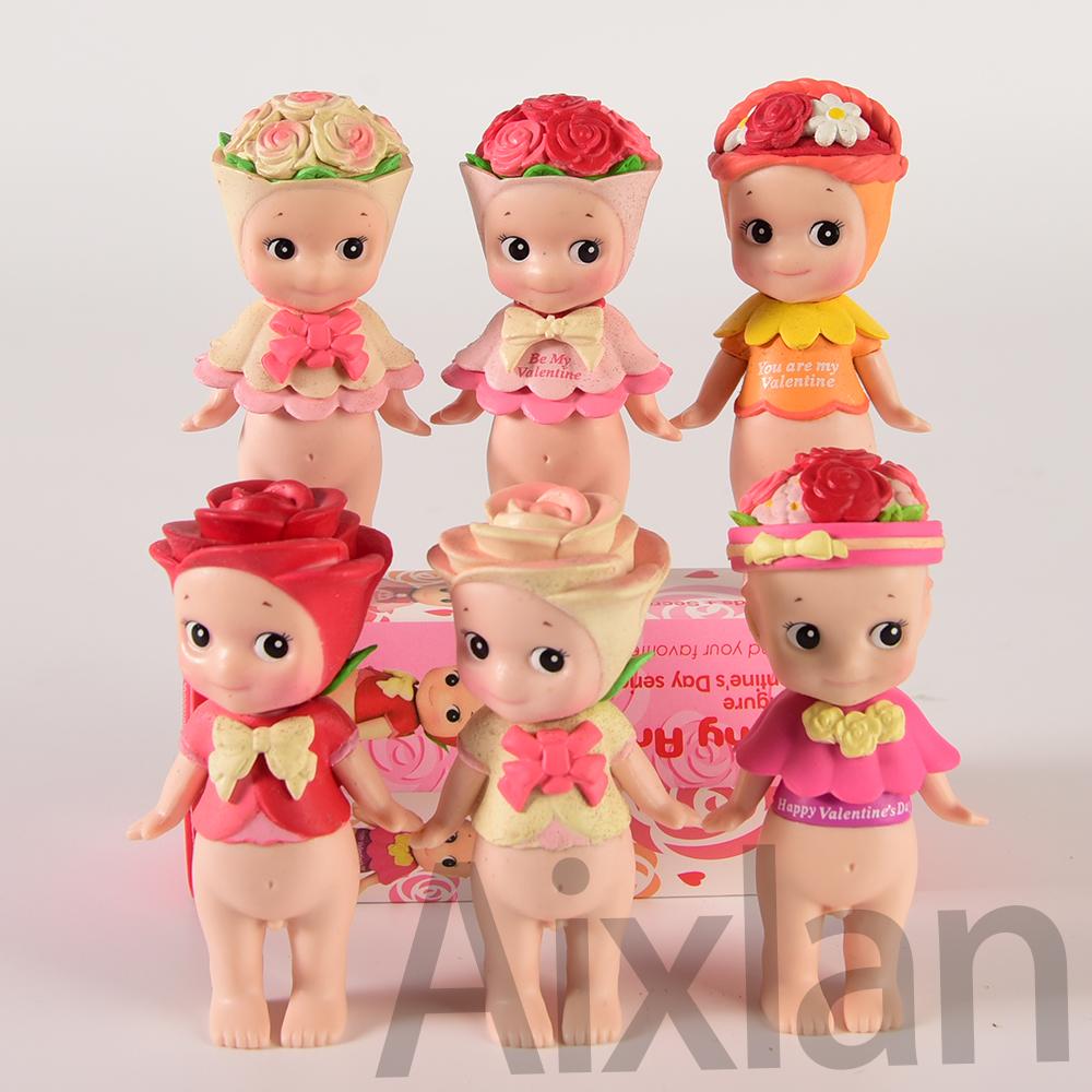 Милая кукла Kewpie Ограниченная серия ко Дню святого Валентина Фигурка Sonny Angel Животное Игрушки Лиса Собака Мышь Ограниченная 1 шт 8 см