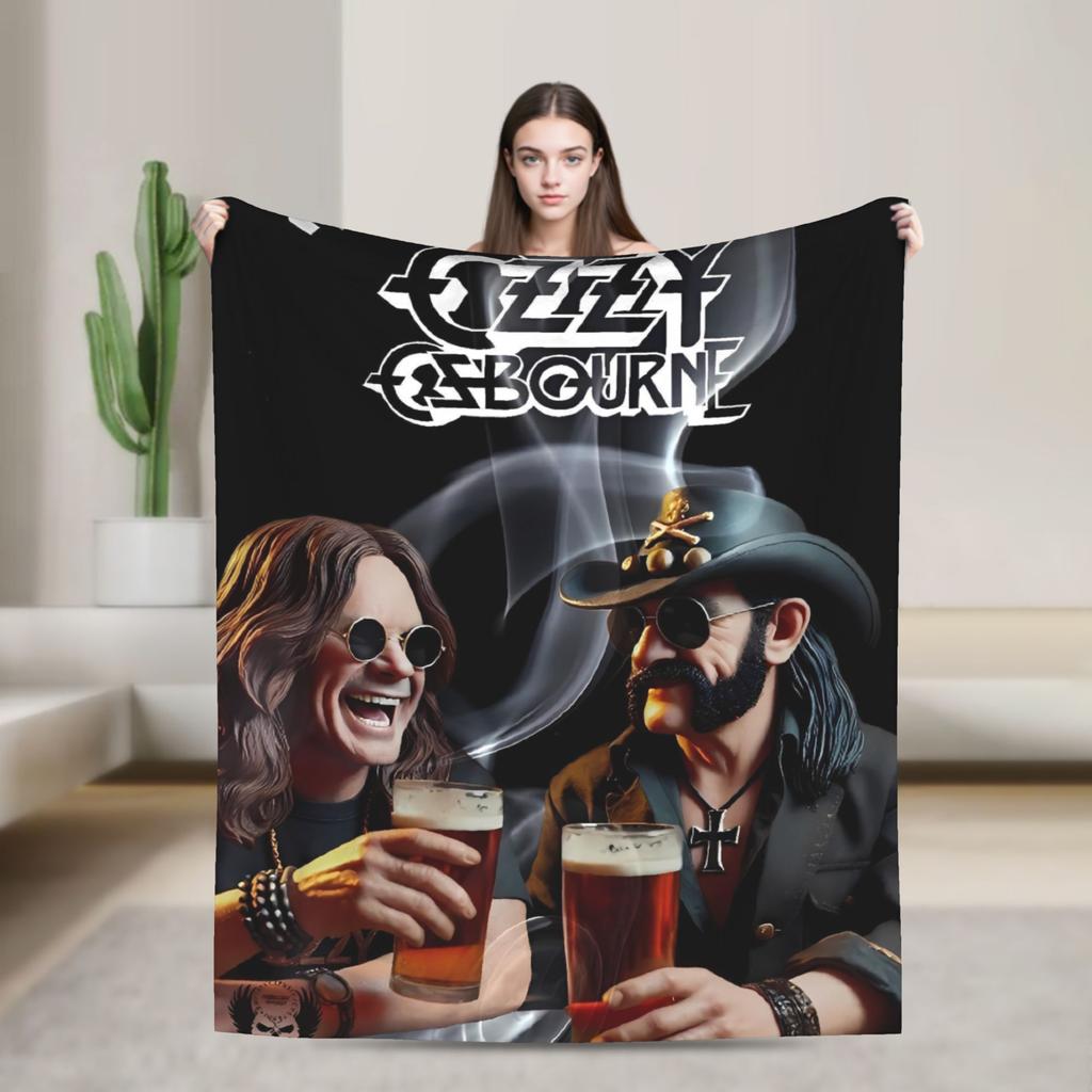 Ozzy Osbourne   Blanket Quality Soft  Bedding Throws Autumn Kids Bedroom Fluffy Bedspread
