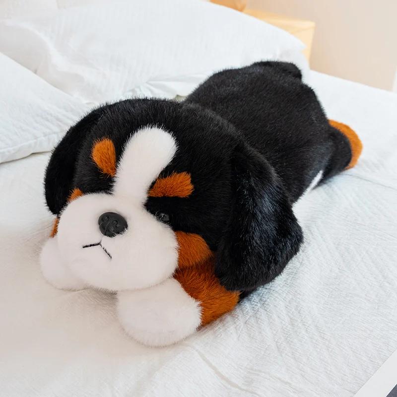 Удобная лежащая плюшевая игрушка-животное Панда Собака Динозавр Бегемот Плюшевые игрушки Мягкая пушистая длинная подушка Подушка для дивана Домашний декор Подарок