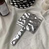 Ins Liquid Shape Square Mirror Mini Hand-Held Desktop Cosmetic Mirror Makeup