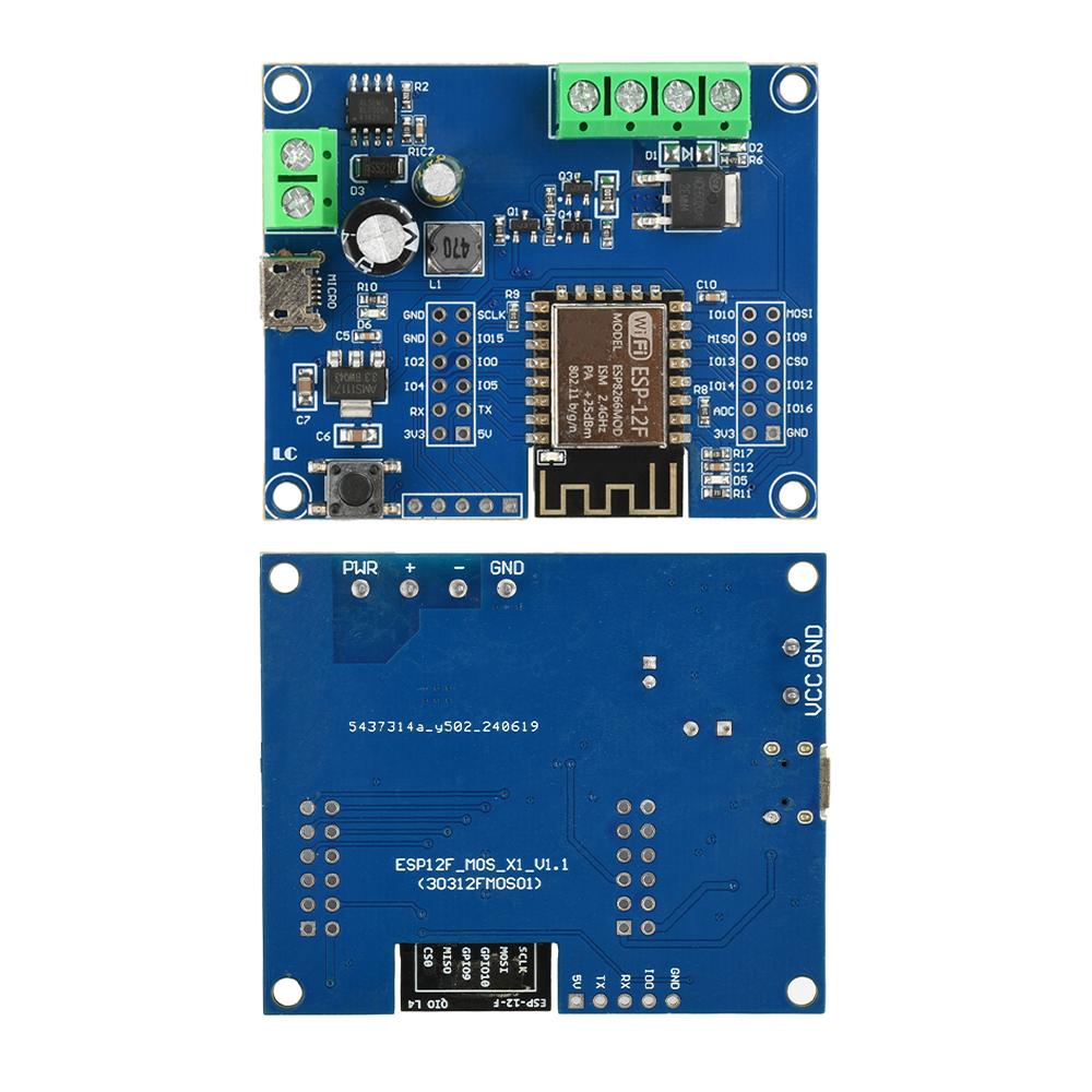 DC 5-80V ESP8266 WIFI Single Relay MOS Switch Control Module ESP-12F Development Board Micro USB Interface