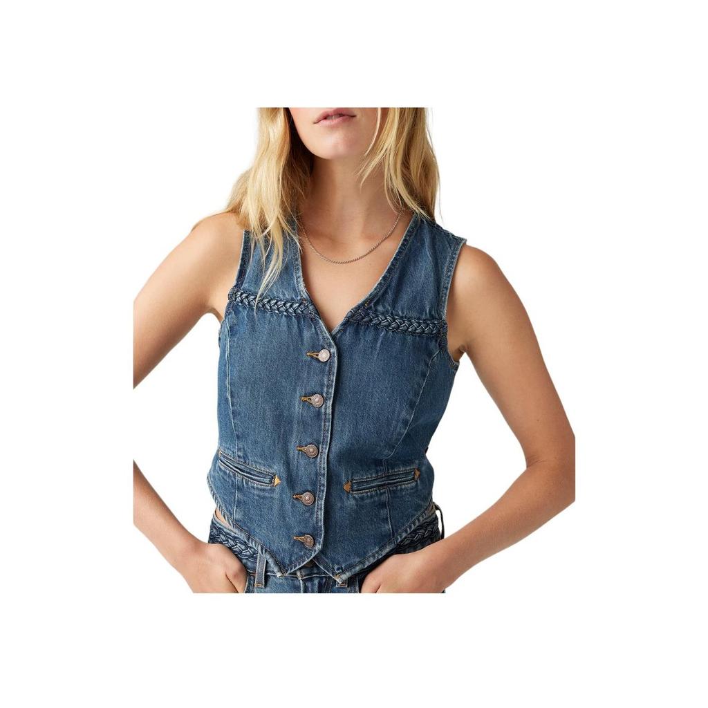 Levis Простой Удобный Универсальный Тканый Жилет Женские Жилеты 001WQ-0000