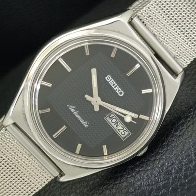 АВТОМАТИЧЕСКИЕ МУЖСКИЕ ВИНТАЖНЫЕ ЧАСЫ SEIKO 6309A ЯПОНИЯ ЧЕРНЫЙ ЦИФЕРБЛАТ a701620-5