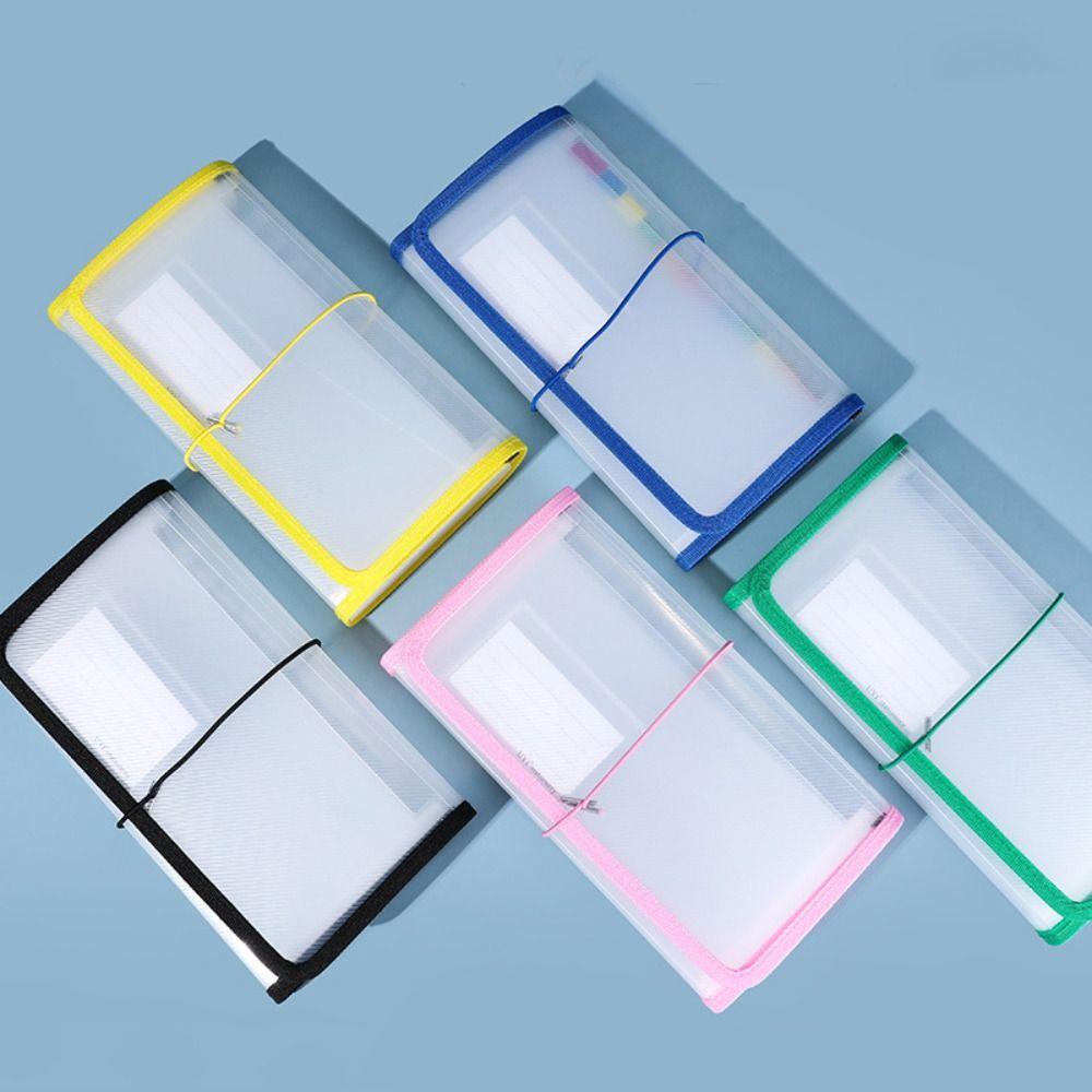 Binding Rope PP Expanding File Folder 13Pockets Accordian File Bag Receipt Storage Bag Student