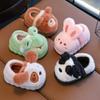 Casual Cute Cartoon Animal Slip On Furry Home Shoes for Girls Boys, Non-slip Warm Comfy Slippers for Indoor