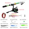 Новый набор удилищ для приманок Green Lure Set 5.2:1 вращающаяся катушка 1,8 м, удочка, крючок для наживки, портативный комплект аксессуаров, подходит для начинающих
