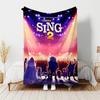1pc Blanket - Sing Print Design, Lightweight Blanket for Sofa, Bed- Soft &Warm, Gift for All Seasons