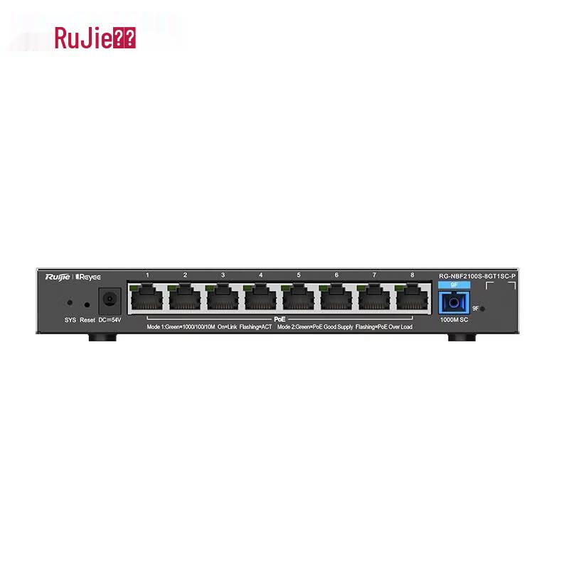 Ruijie RG-NBF2100S-8GT1SC-P 8-Port Gigabit Layer 2 Managed PoE Access Switch