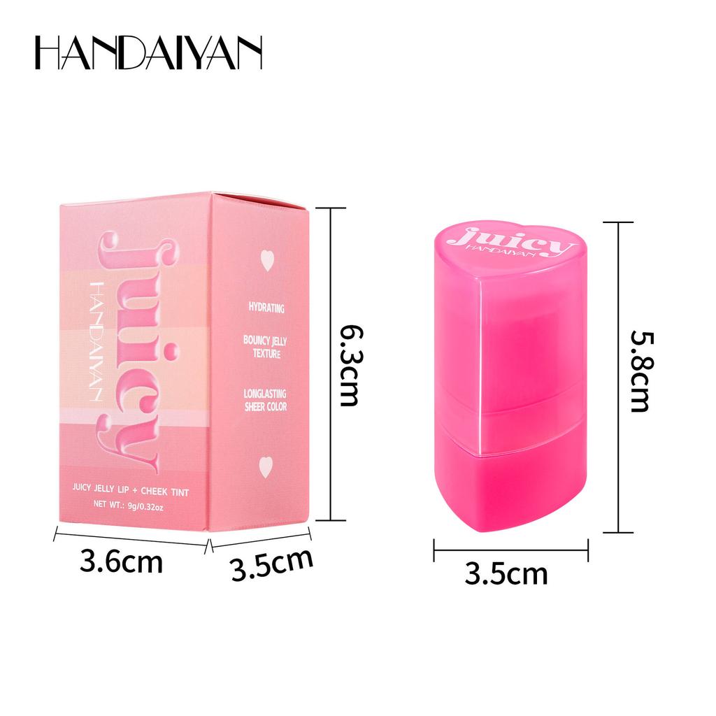 5 цветов желейные румяна-стик бальзам для губ тени для век 3-в-1 многоцелевые матовые румяна увлажняющий осветляющий блеск для губ