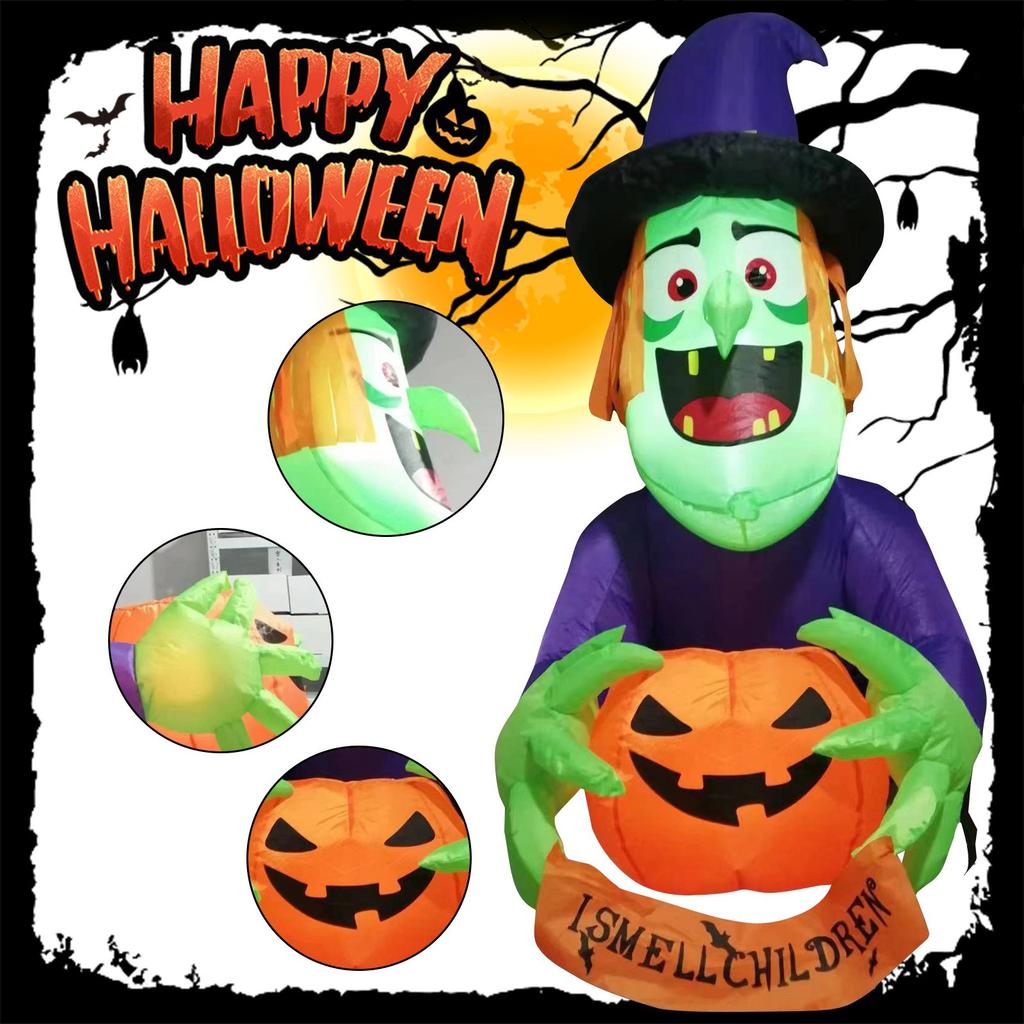 Halloween Inflatable  Glowing  Decoration Party Party Home Decoration Ornaments Easy To Install And Full Of Atmosphere