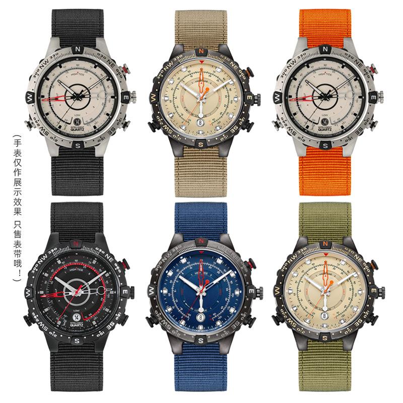 Классический 24*16 мм выпуклый металлический мужской нейлоновый ремешок для часов TIMEX T2N721 T2N720 TW2T76500 TW2T76300 спортивный дышащий холщовый ремешок для часов