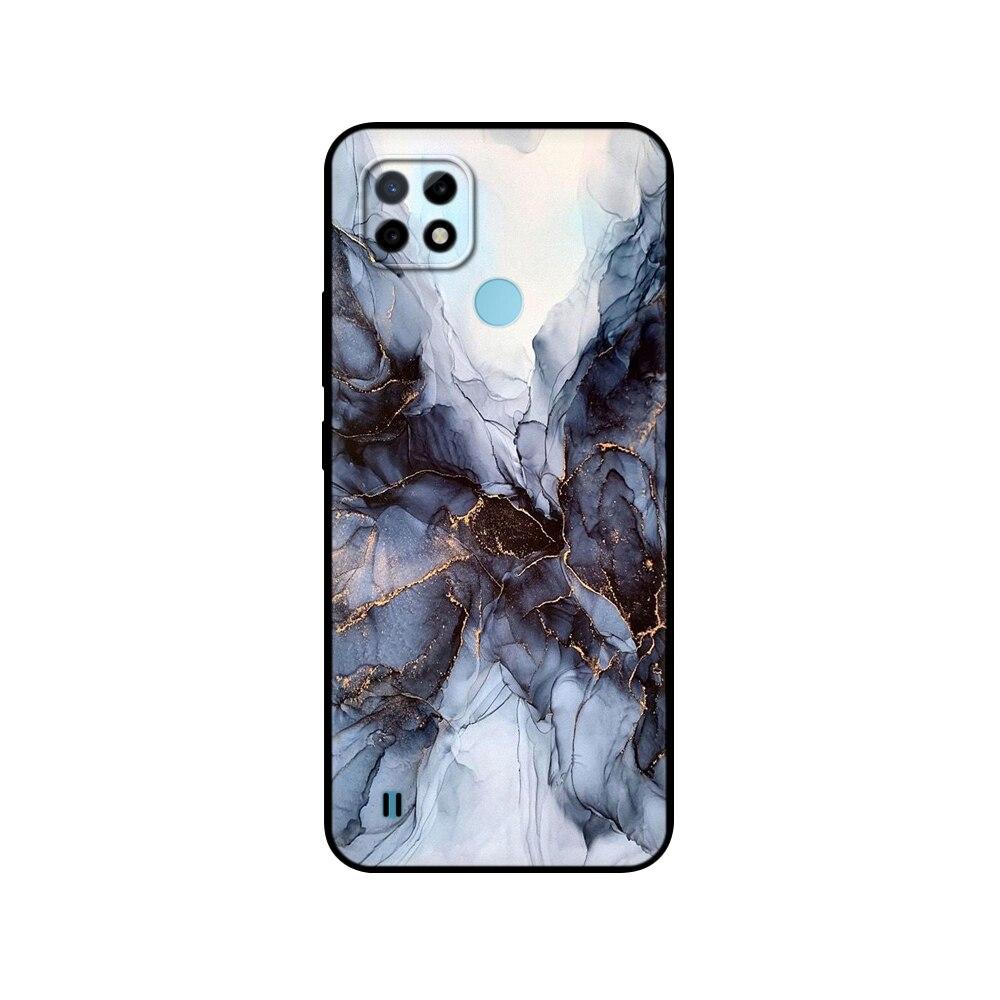 Силиконовый чехол для Realme C21 для OPPO RealmeC21 C 21, чехлы для телефонов 6,5 дюйма; Funda RMX3201 Bumper Capa Etui Мягкий черный чехол из ТПУ