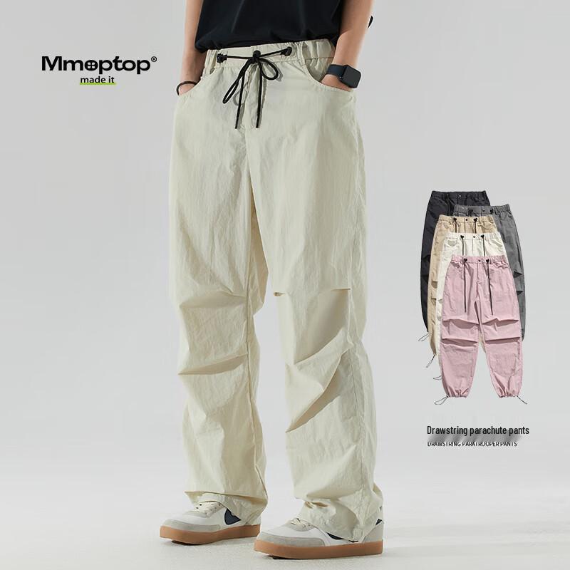MMOPTOP Unisex Drawstring Parachute Cargo Pants