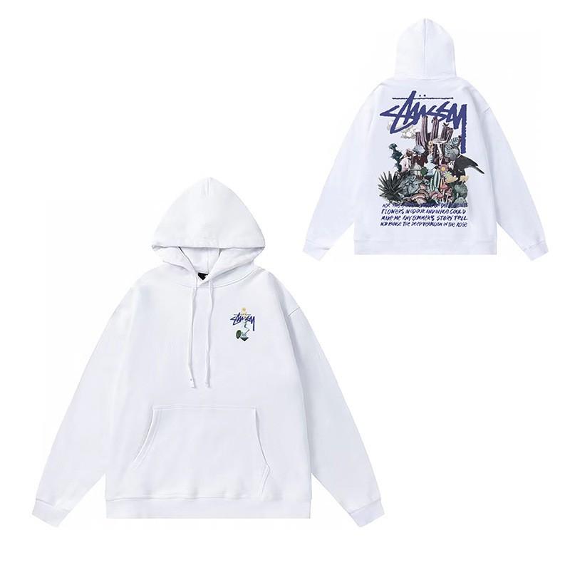 Unisex Hooded Cotton Sweatshirt Streetwear Letter Print Loose Fit Winter Casual Top Teens