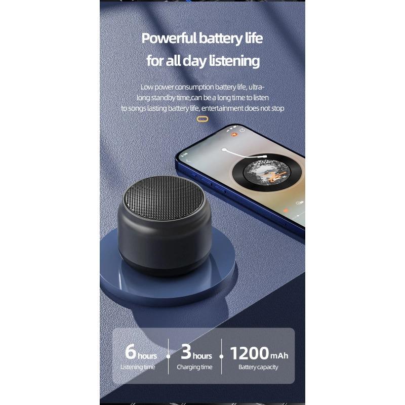 Bluetooth-колонка S16 с громкими басами - Беспроводная портативная мини-колонка для дома, улицы, автомобильной аудиосистемы, бумбокс с высокой громкостью