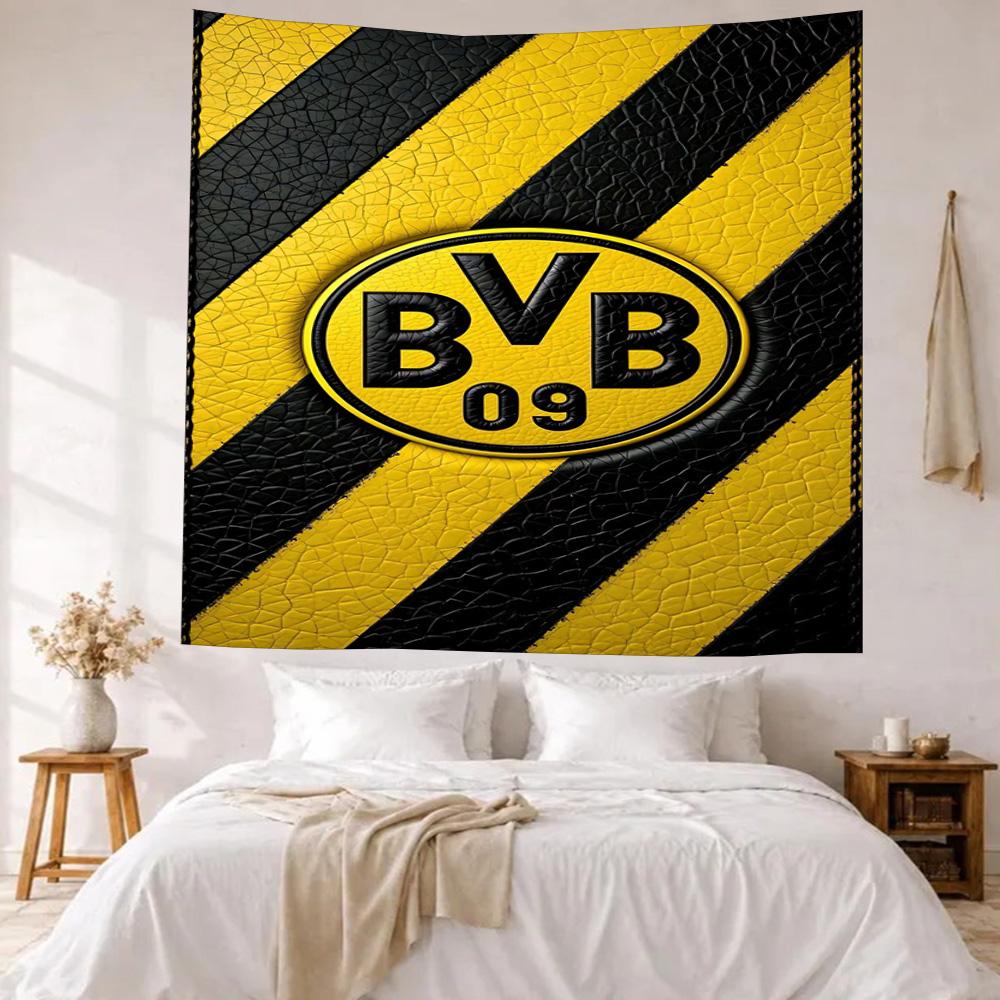 Borussia Dortmund Wall Decor Tapestry Art For Pet Memorial Birthdaywedding Party Backdrop Family Gift