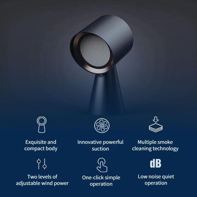 Бытовая небольшая настольная вытяжка, портативный кухонный очиститель для разложения масляного пара, мини-ручное устройство для вытяжки дыма