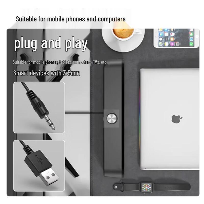 Lenovo USB-проводная настольная колонка LaiKu B02, штекер CN (адаптер в комплекте)