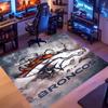 1pc Denver Broncos LOGO Entrance Mat, Non-Slip Mat Area Rug,Room Decor, Outdoor Decor, Kitchen Rug,Doormat - Machine Washable, Easy to Clean