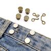 1Set Nail-Free Metal Jeans Button Snaps Detachable Pants Clips Buttons Pins Women'S Brooch Set Tighten Waist Brooches