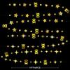 Gold 100th Birthday Decorations Number 100 Circle Dot Twinkle Star Garland Hanging Streamer Bunting Banner Backdrop for Women Mens 100th Anniversary