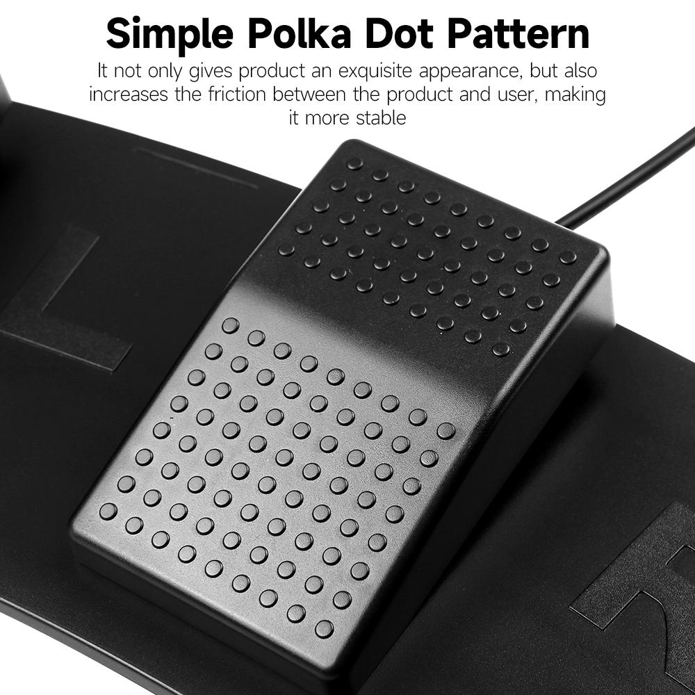 FS23-Pro USB Triple Foot Switch Multifunctional Customized Foot Pedal Mechanical Switch for Image Acquisition Music Game Control