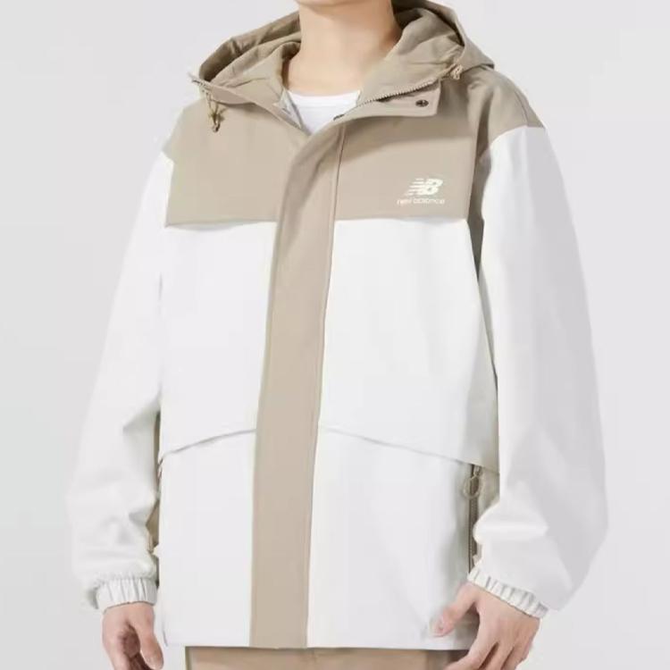 New Balance Jackets Men's Khaki Hooded Moderate Other AMJ33359-BNN