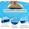 Reusable Non-stick Silicone Baking Mat Fondant Pate, 100% Bisphenol-a (bpa) Free, With Measurement, 50 X 40 Cm (blue)