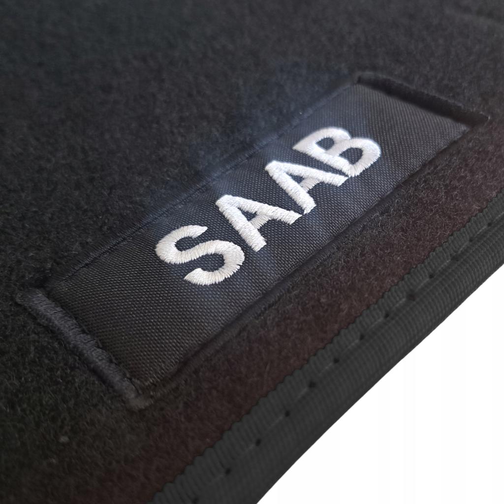 Saab 9-5 1997-2010r. dywaniki welurowe maty do auta wycieraczki haft b