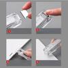 Transparent Clip Pusher Paper Binder Clip Install Disassemble Tool for Staff Test Paper Fixing Clip Stapler Office Accessories