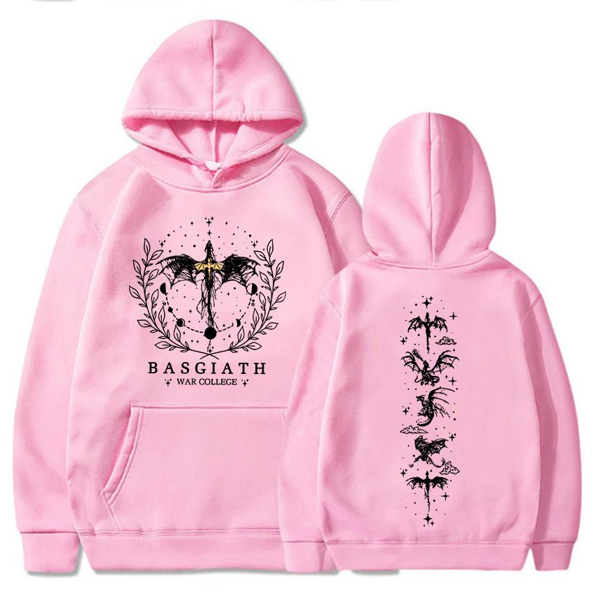 Basgiath War College Hoodies Onyx Storm Dragon Rider Sweatshirts Book Printing Sudaderas Long Sleeve Women Men Clothing
