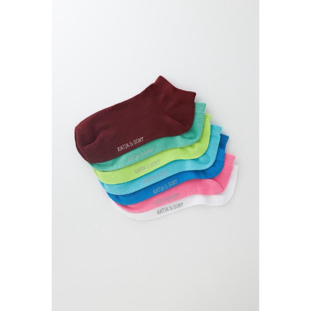 Женские носки-пипоги разного цвета из 7 предметов