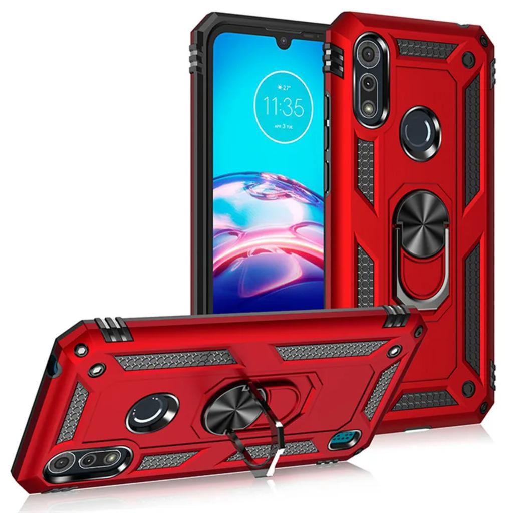 Для Motorola Moto E5 E6 Plus E7 E7i Power Чехол Ударопрочный Магнитное кольцо Подставка Чехол для Moto E6S E6i E