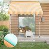 Retractable Awning, Manual, 300 x 150 x 170-280 cm, Crank, Orange