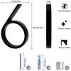 125 мм плавающий номер дома, современные буквы алфавита двери, дома на открытом воздухе 5 дюймов. Черные 3D цифры адрес дверные номерные таблички для стены