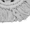 4pcs Cotton Thread Woven Drink Coasters with Tassel Round Pure Color Elegant   Lipstick Pot Pads Mats
