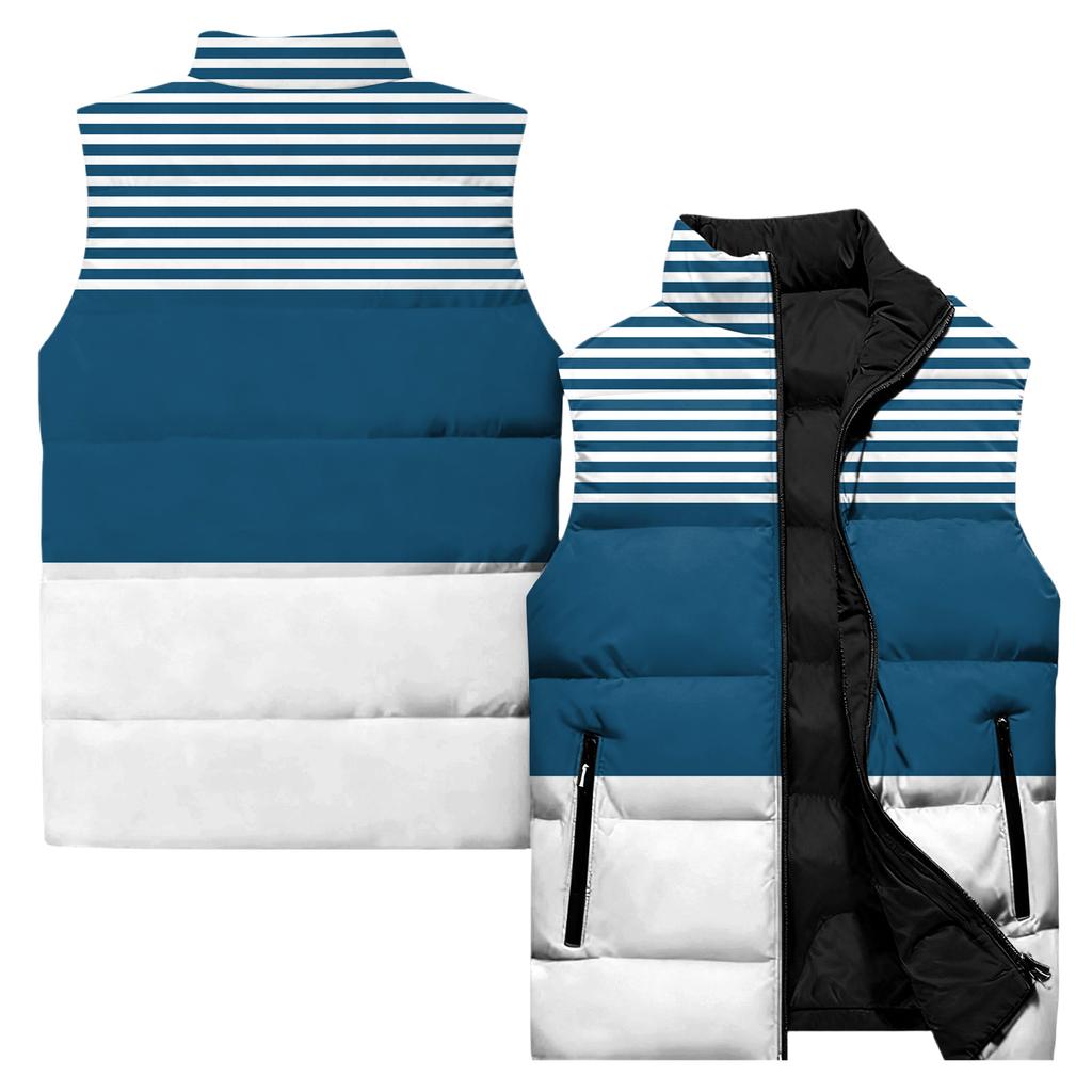 Ladies' Casual And Fashionable Sleeveless Vest Conventional Pattern Cotton Jacket