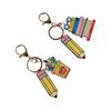 Wooden Teacher's Day Keychain English Letter Teacher Education Pendant Graduation Ceremony