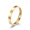 Simple 3MM Stainless Steel Ring Men Women Titanium Steel Tail Ring Proposal Engagement Ring Jewelry Gift