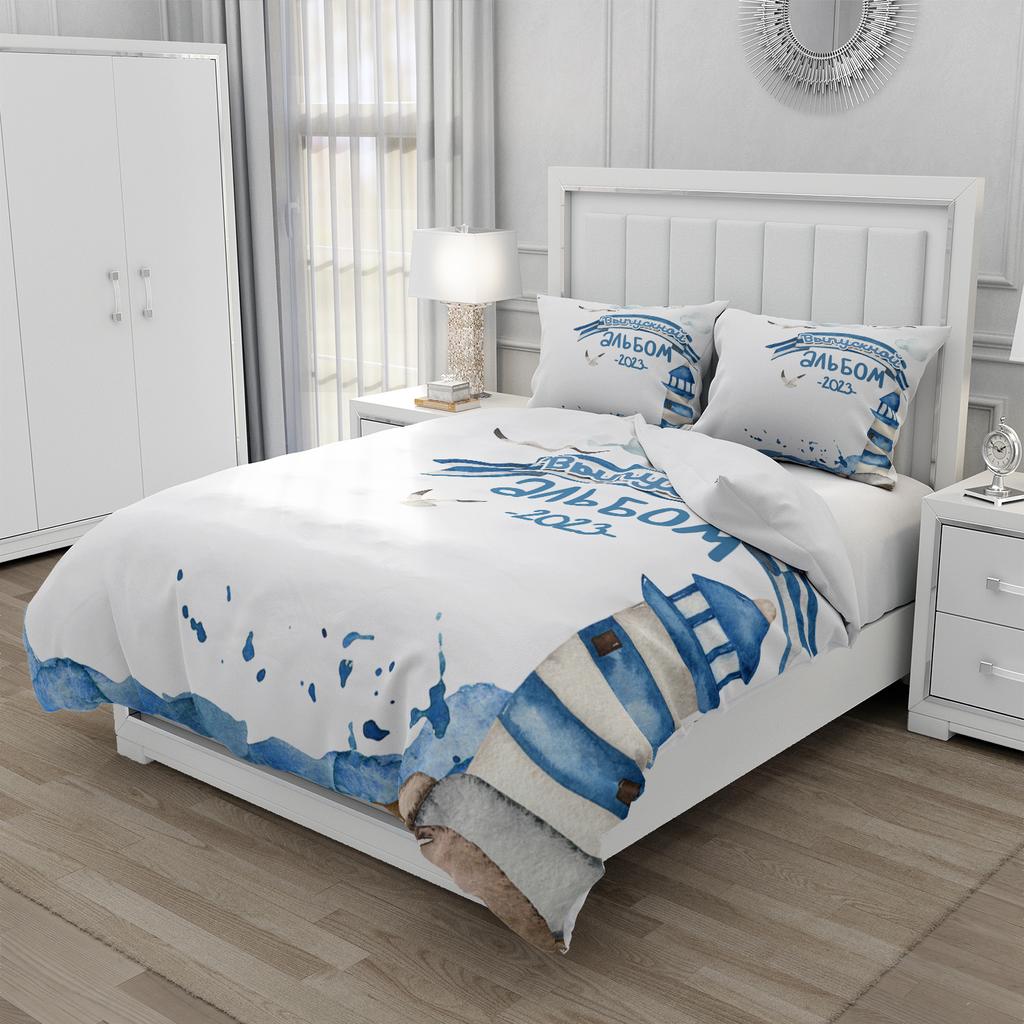 3D Printed Cartoon Style Duvet Cover Kit Ultra-fine Fiber Pillowcase 2024 New Wholesale Cute And Comfortable Animal Kit