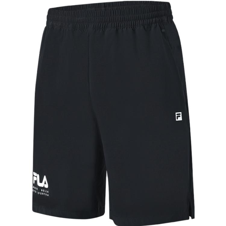 Fila Latte Girl 3.0 Series Logo Print Straight Loose Casual Shorts Men Shorts Deep-Black A11M321803FBK