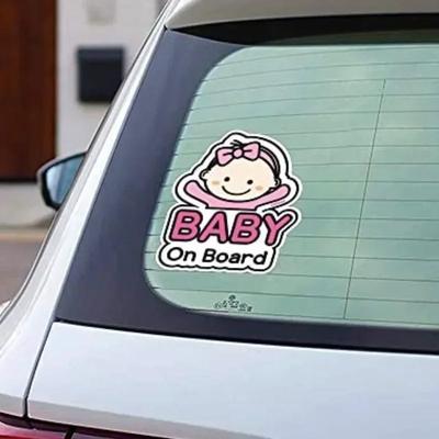 Автомобильные наклейки Милый мультяшный ребенок на борту Наклейка Знак Наклейки Автомобильная декоративная наклейка Автомобильные аксессуары