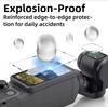 Набор аксессуаров для DJI OSMO Pocket 4: защитная пленка для экрана, защитный чехол для объектива, сумка для хранения, нейтральный фильтр и штатив-палка для селфи.
