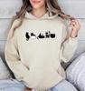 Autumn And Winter, Fun Black Cat Pattern, Printed Long-Sleeved Top Trendy Fashion Women'S Hooded Sweater