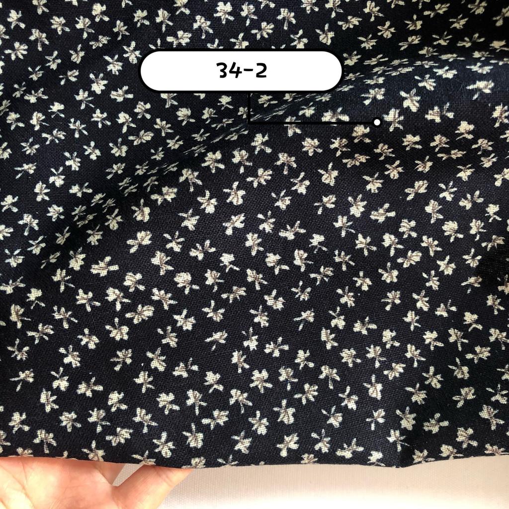 100x140cm Retro Pastoral Cotton/Linen Small Flower Floral Fabrics Soft for Spring Handwork Decor Tablecloth Dress Cushion Craft