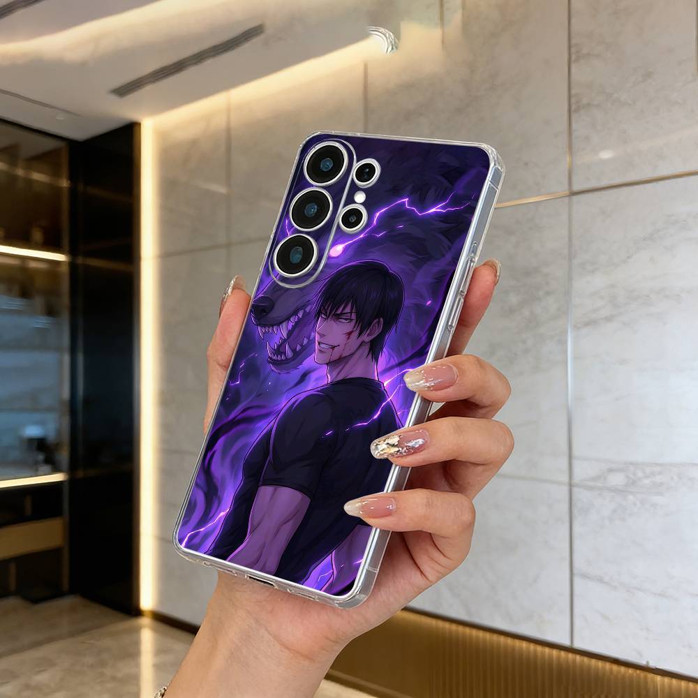Харизматичный злодей - Fushiguro Toji Прозрачный чехол для телефона для Samsung S25, S24, S21, S22, S23, S30, Ultra, S20, Plus, FE, Lite