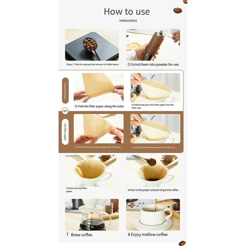 Фарфоровая кофейная воронка Керамическая кофейная фильтр-чашка Многоразовые фильтры Кофеварка Портативная кофеварка для заваривания кофе